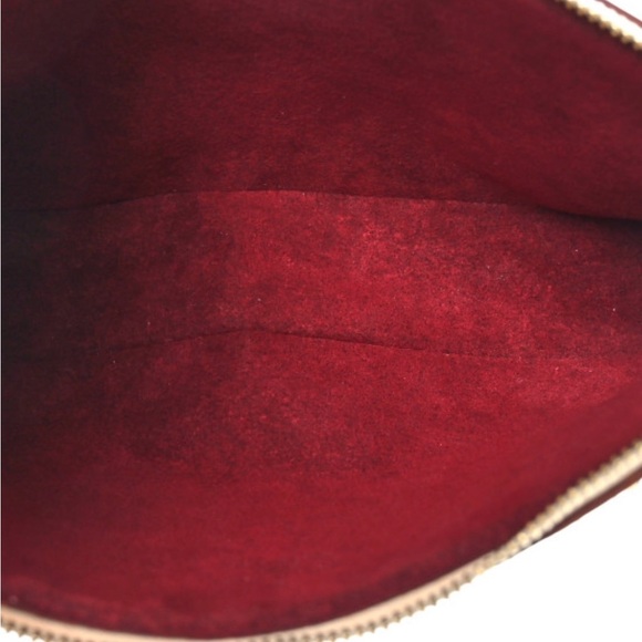 AUTHENTIC Louis Vuitton Monogram Multicolor Pochette Accessories White - Picture 4 of 16